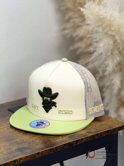 DE RANCHO WHITE Style 207 verde HAT