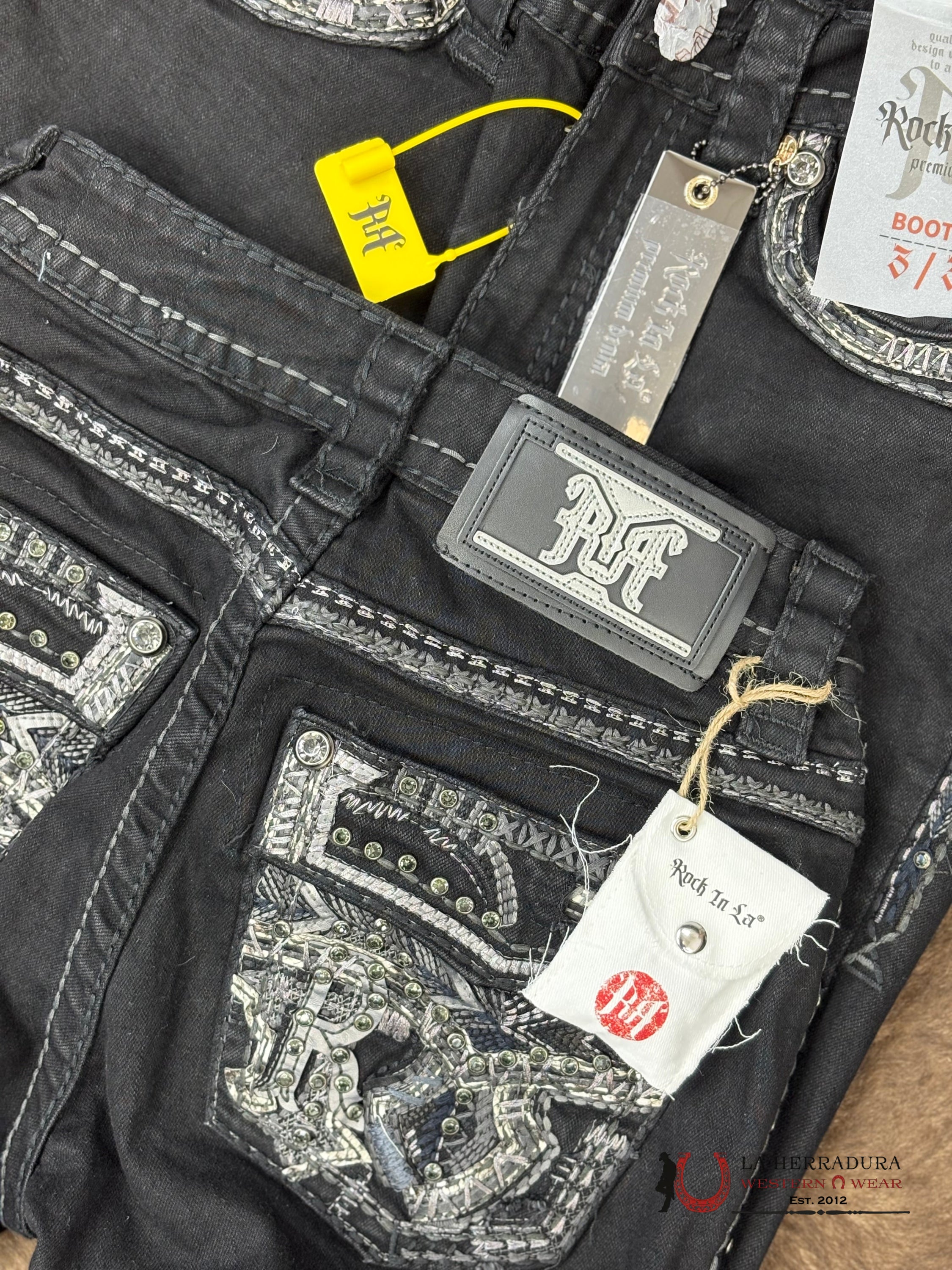 Dulce Rock In La Bookcut Black Jean ROPA MUJERES