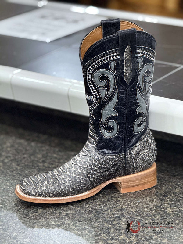 DILIGENCIA PHYTON BOTAS DE PIEL HECHAS A MANO NEGRO GRIS RÚSTICO TUCZON