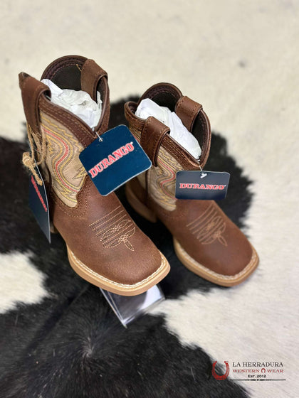 BOTAS NIÑOS DURANGO TOP TUBO BEIGE 241