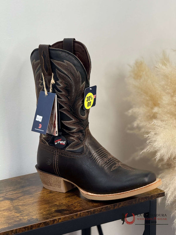 BOTA DE TRABAJO PARA HOMBRE DURANGO ESTILO VAQUERO MARRÓN OSCURO DDB0419