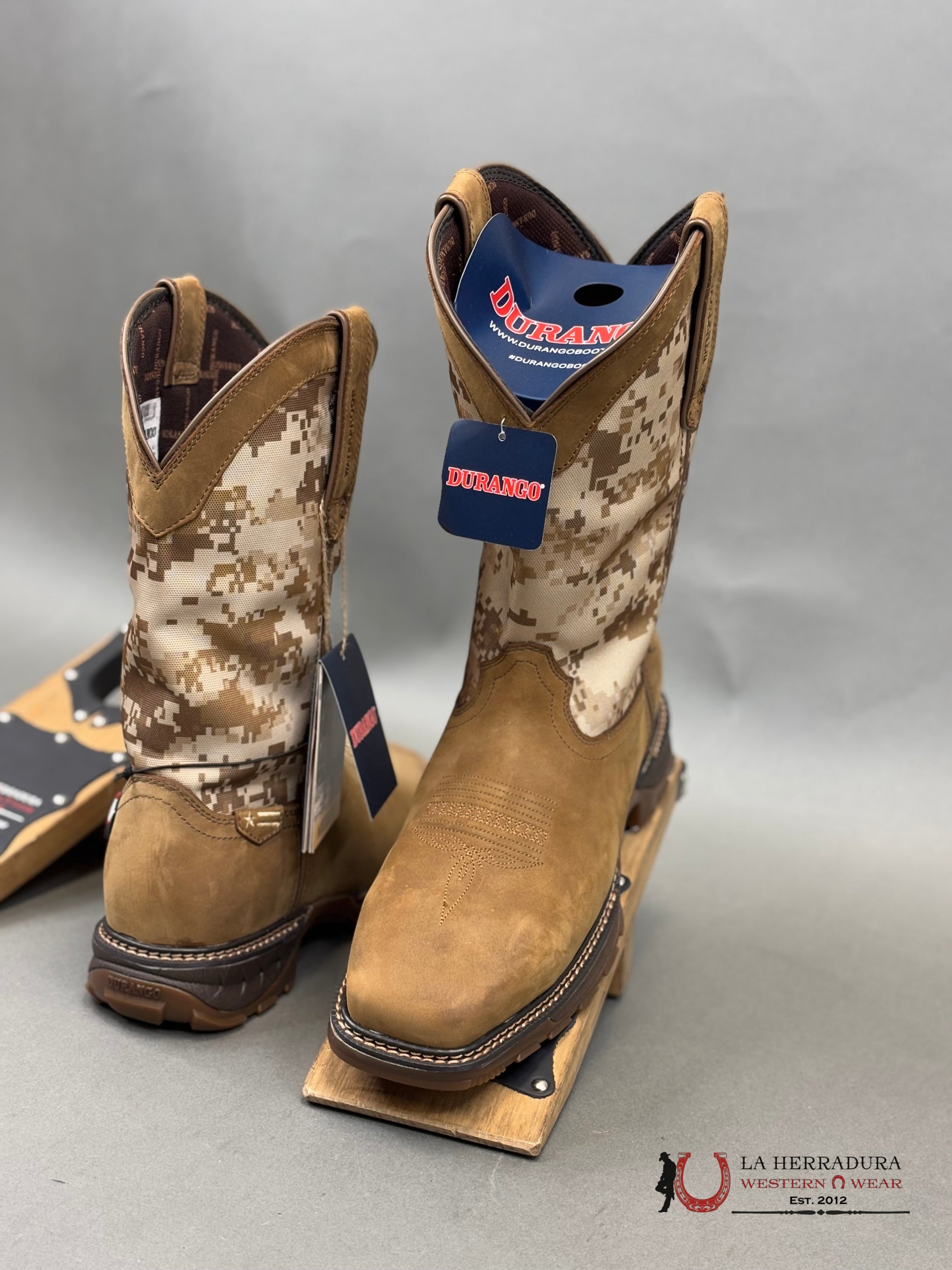 Durango Mens Work Boot Maverick Xp Brown Army Camo Tube Steel Toe Ddb0207