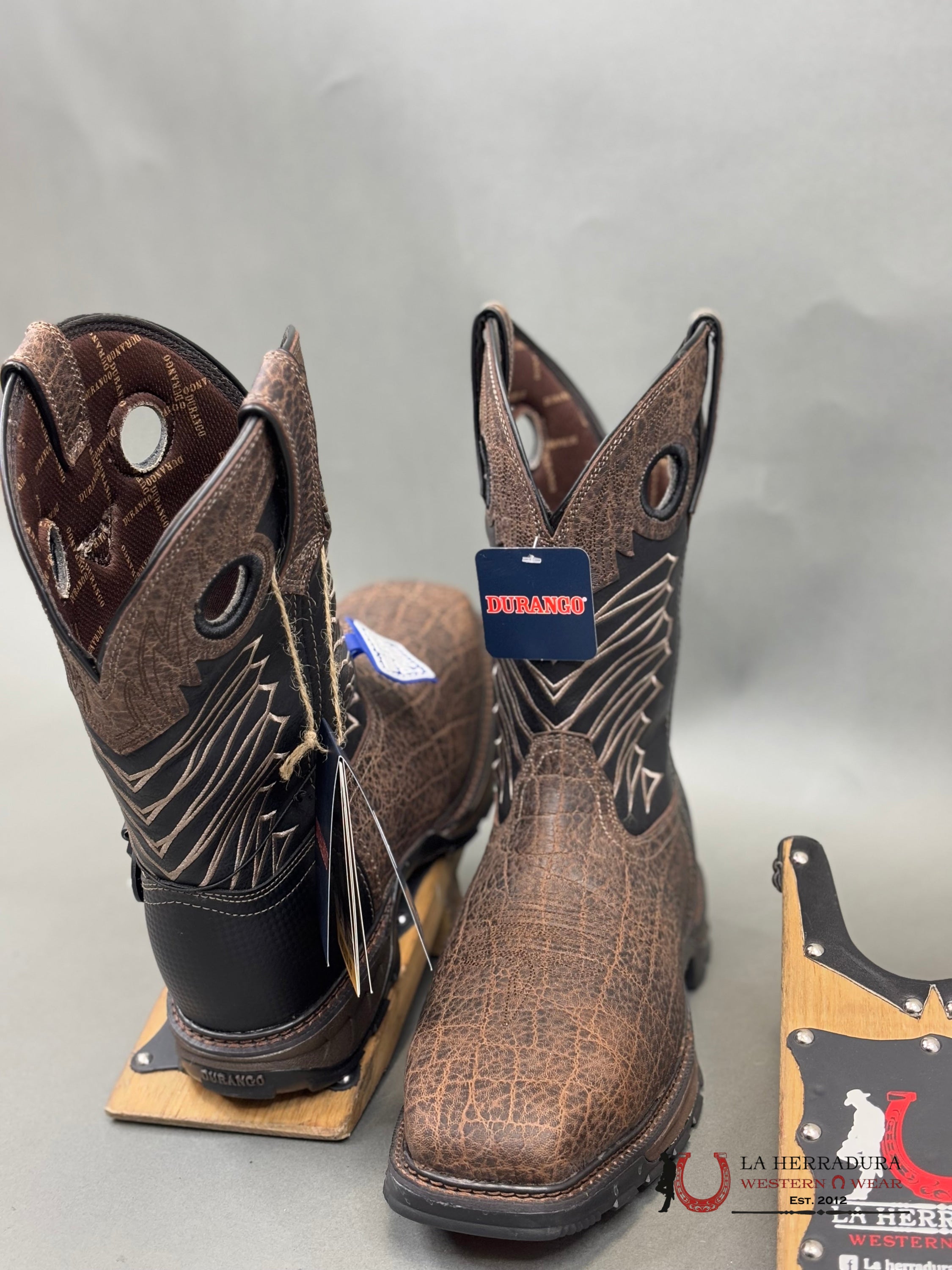 DURANGO MENS WORK BOOT MAVERICK XP DARK BROWN BLACK TUBE STEEL TOE DDB