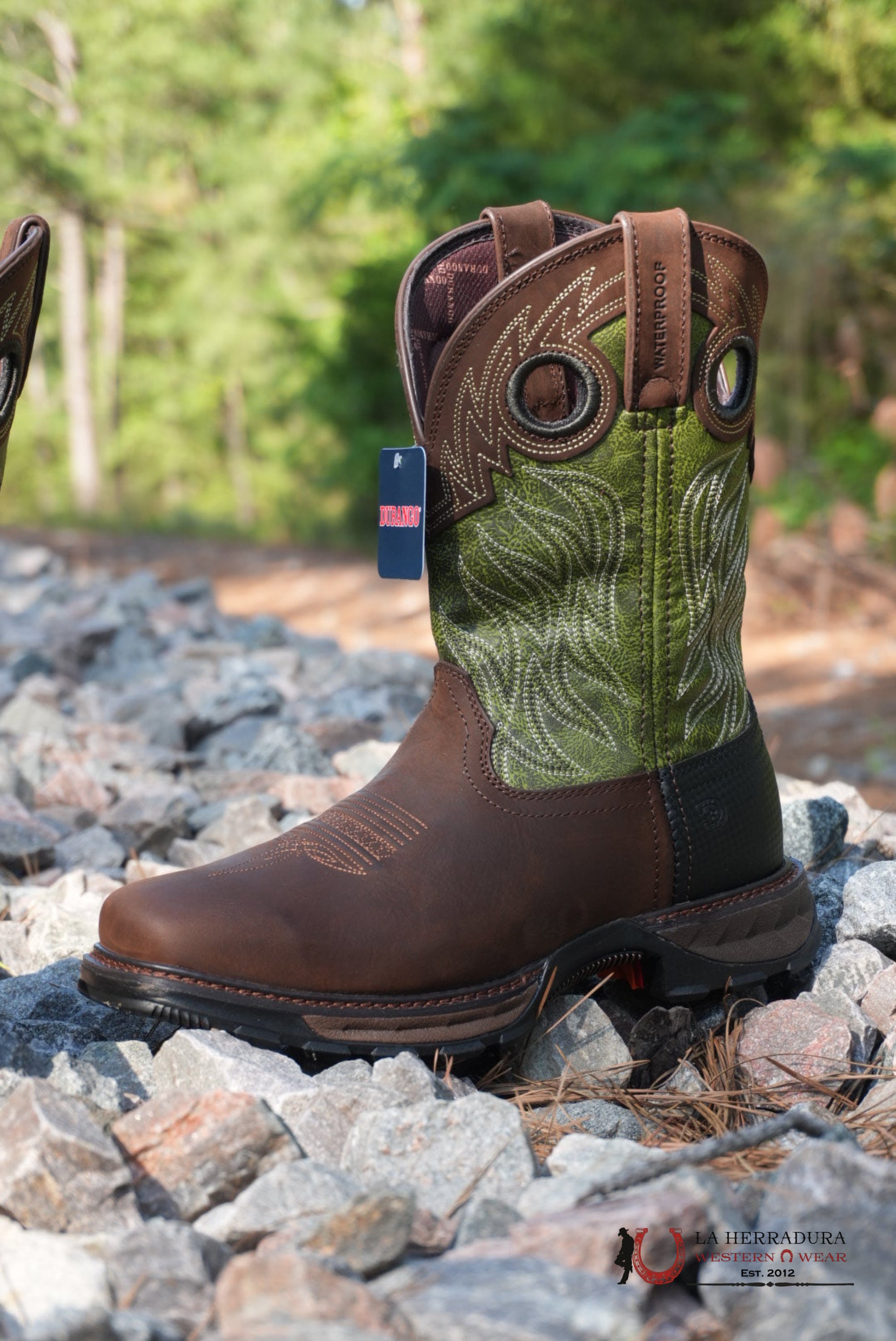 DURANGO MENS WORK BOOT MAVERICK XP DARK BROWN GREEN TUBE DDB0177