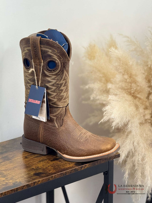 DURANGO MENS WORK BOOT REBEL BROWN STITCH TUBE DDB0221