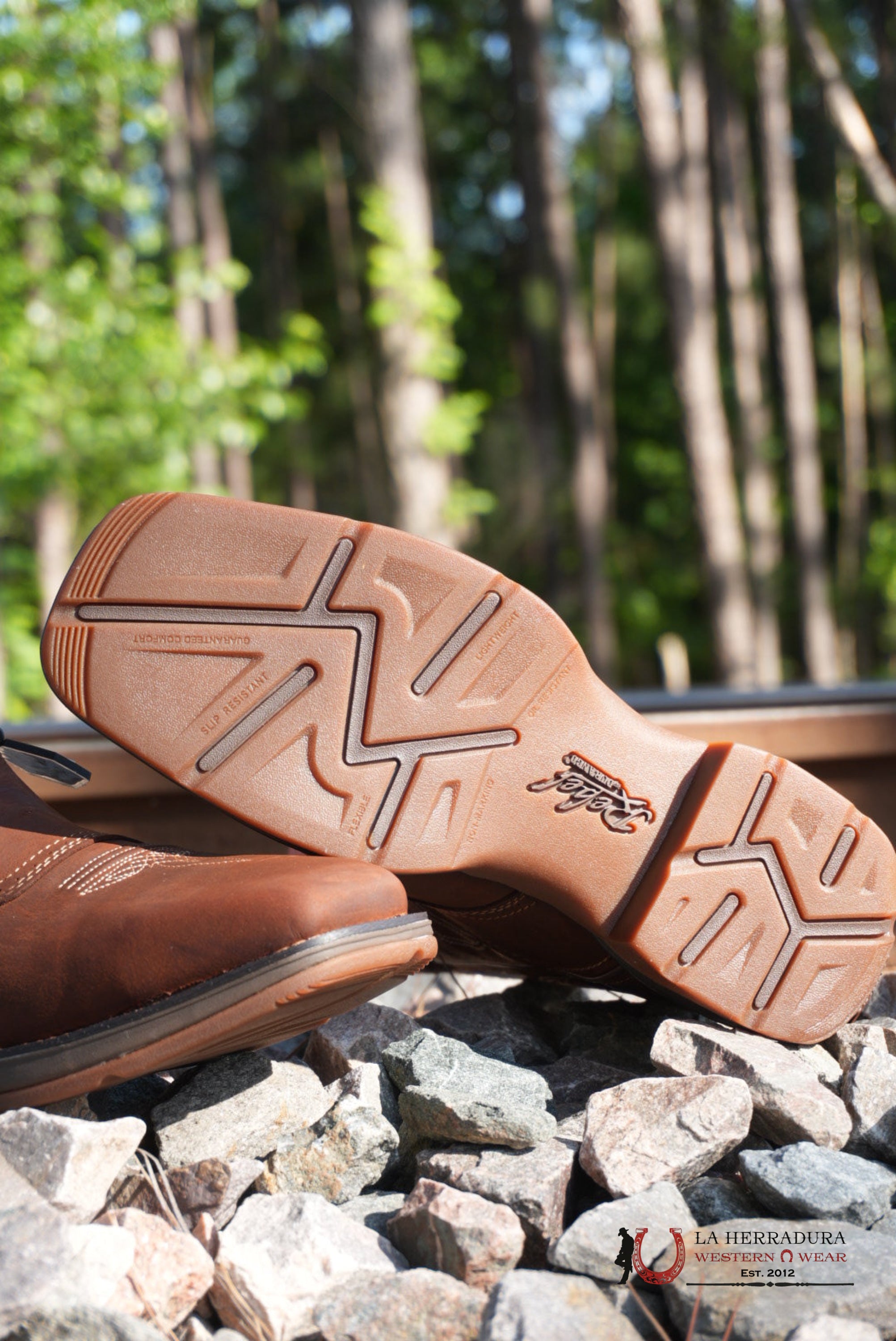 DURANGO MENS WORK BOOT REBEL DARK ALL DARK BROWN AMERICAN FLAG DDB0314