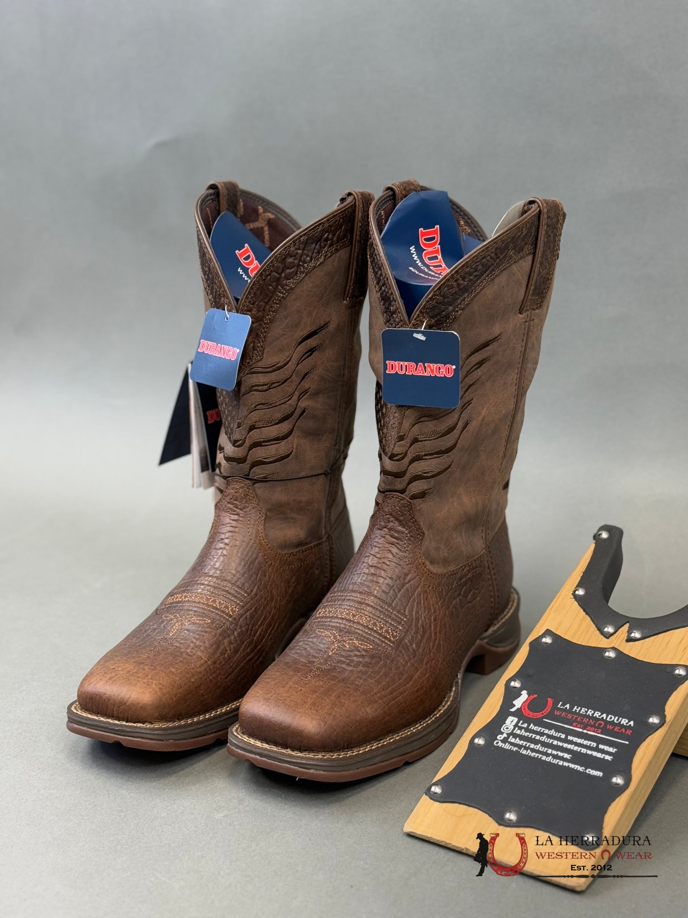 Durango Mens Work Boot Rebel Dark All Brown American Flag Ddb0314