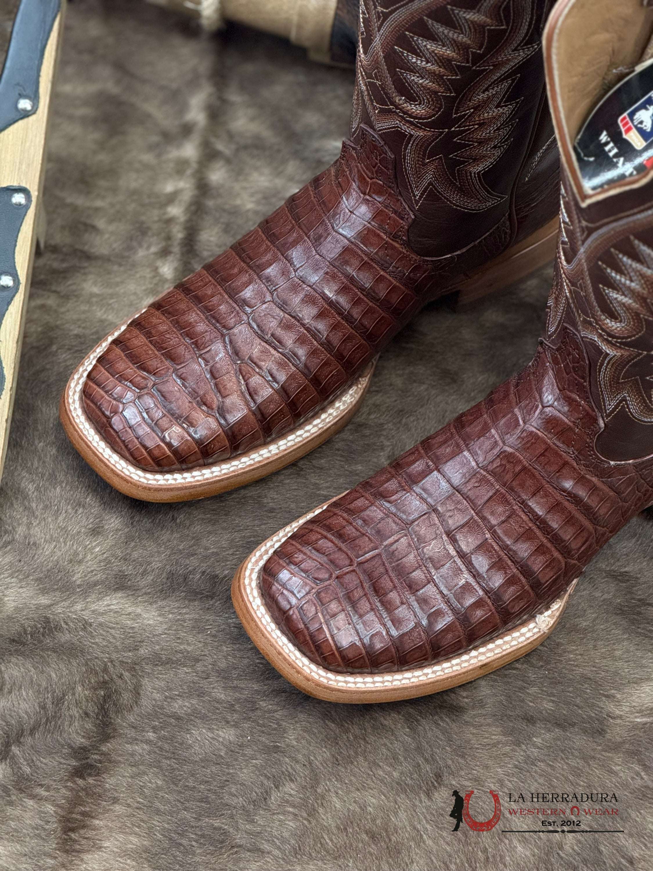 DURANGO PRCA COLLECTION CAIMEN DARK BROWN BOTAS HOMBRES