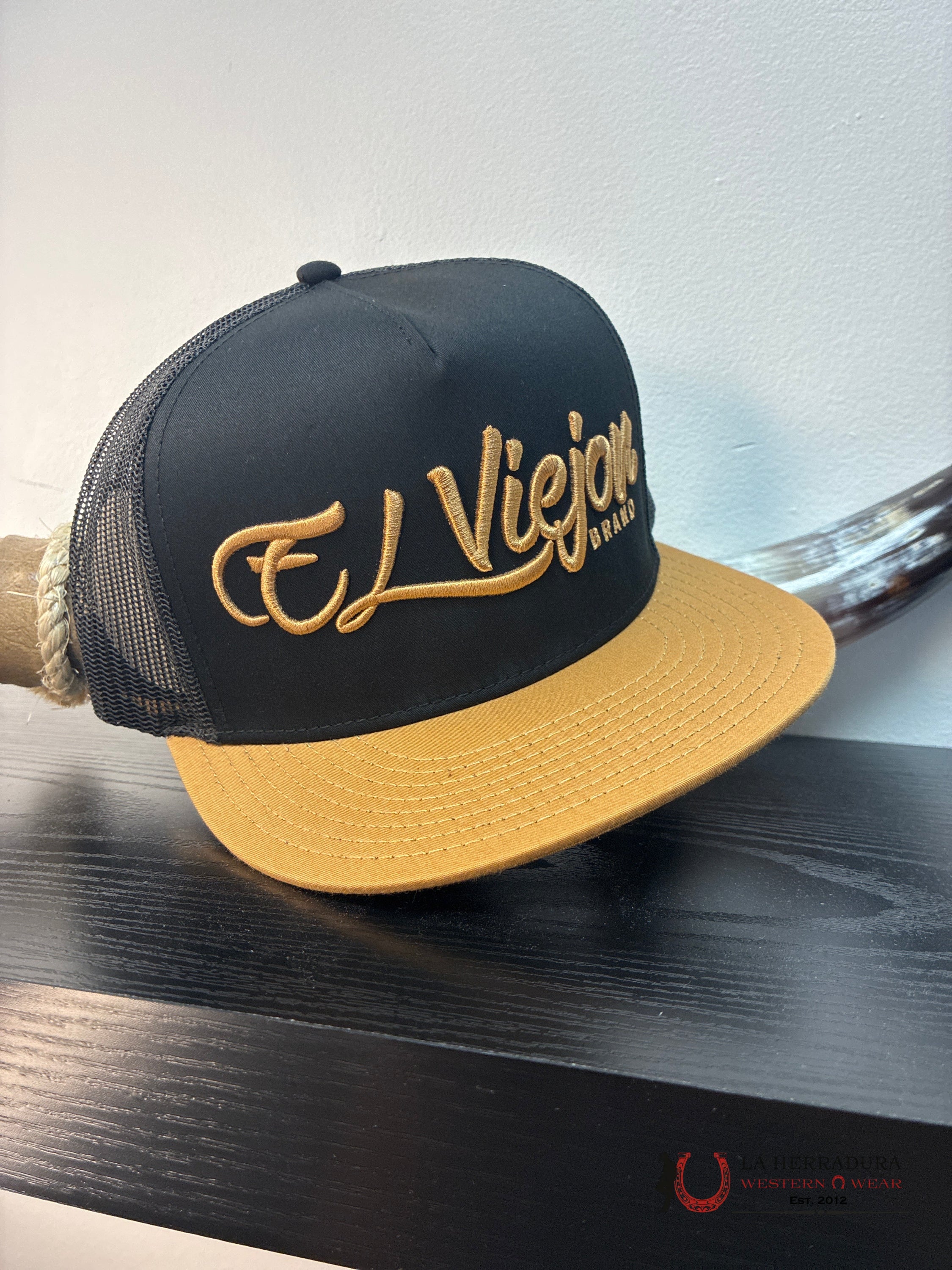 EL VIEJON BLACK CAP CAPS MENS GORRAS HOMBRES