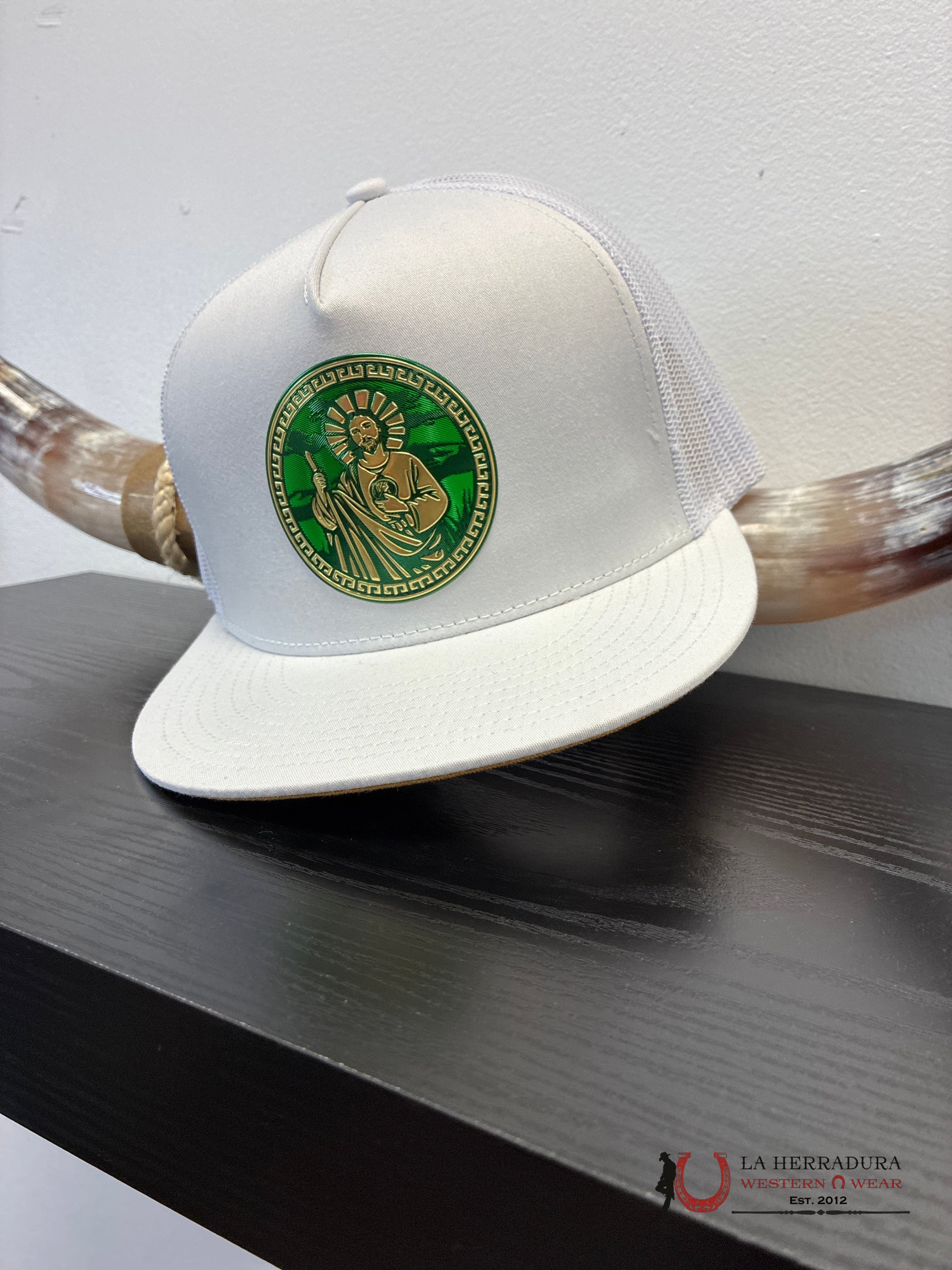 EL VIEJON WHITE Style 05 SAN JUDAS CAP CAPS MENS GORRAS HOMBRES