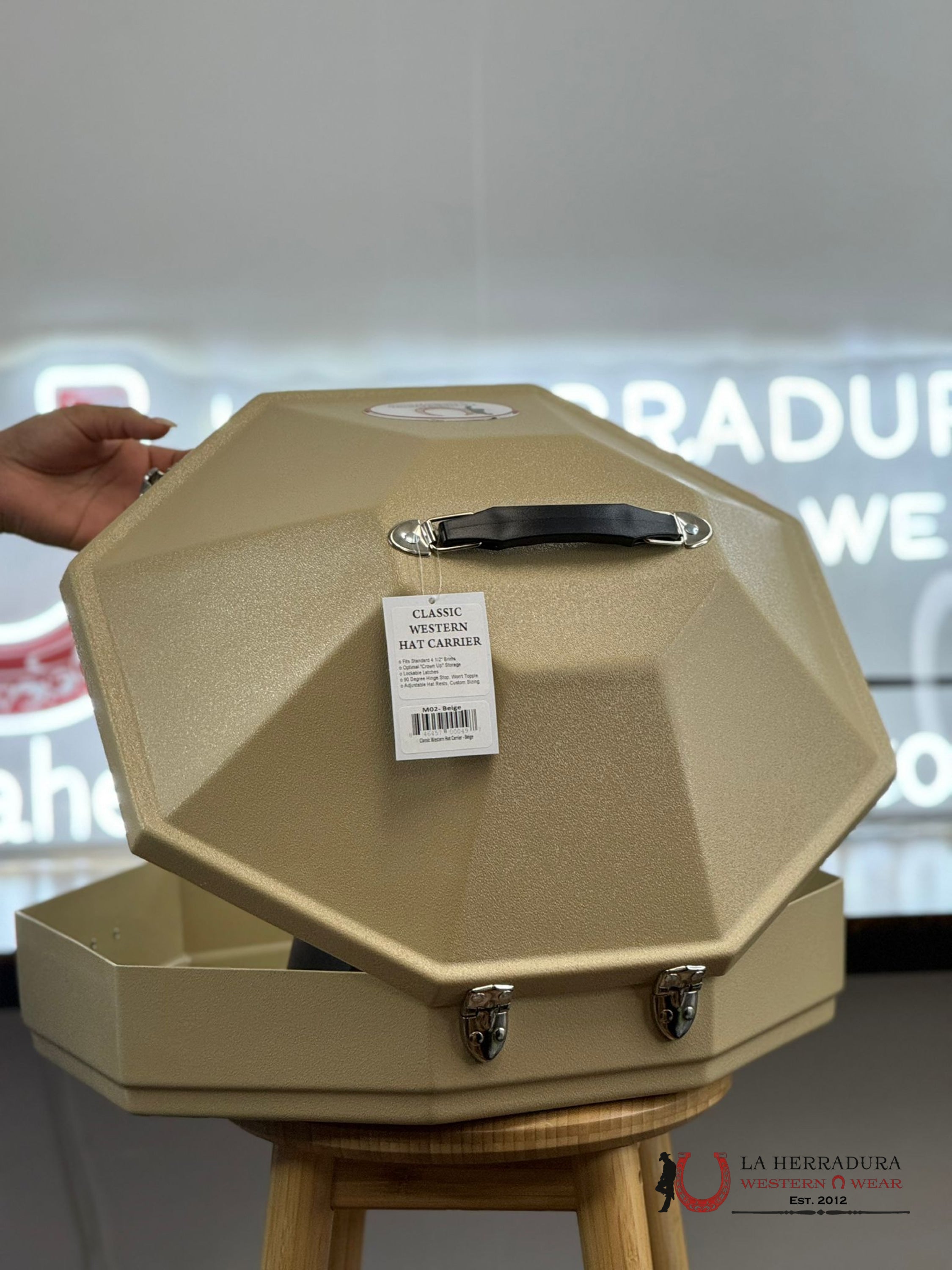 Estuche Beige Para 1 Texana Tejana