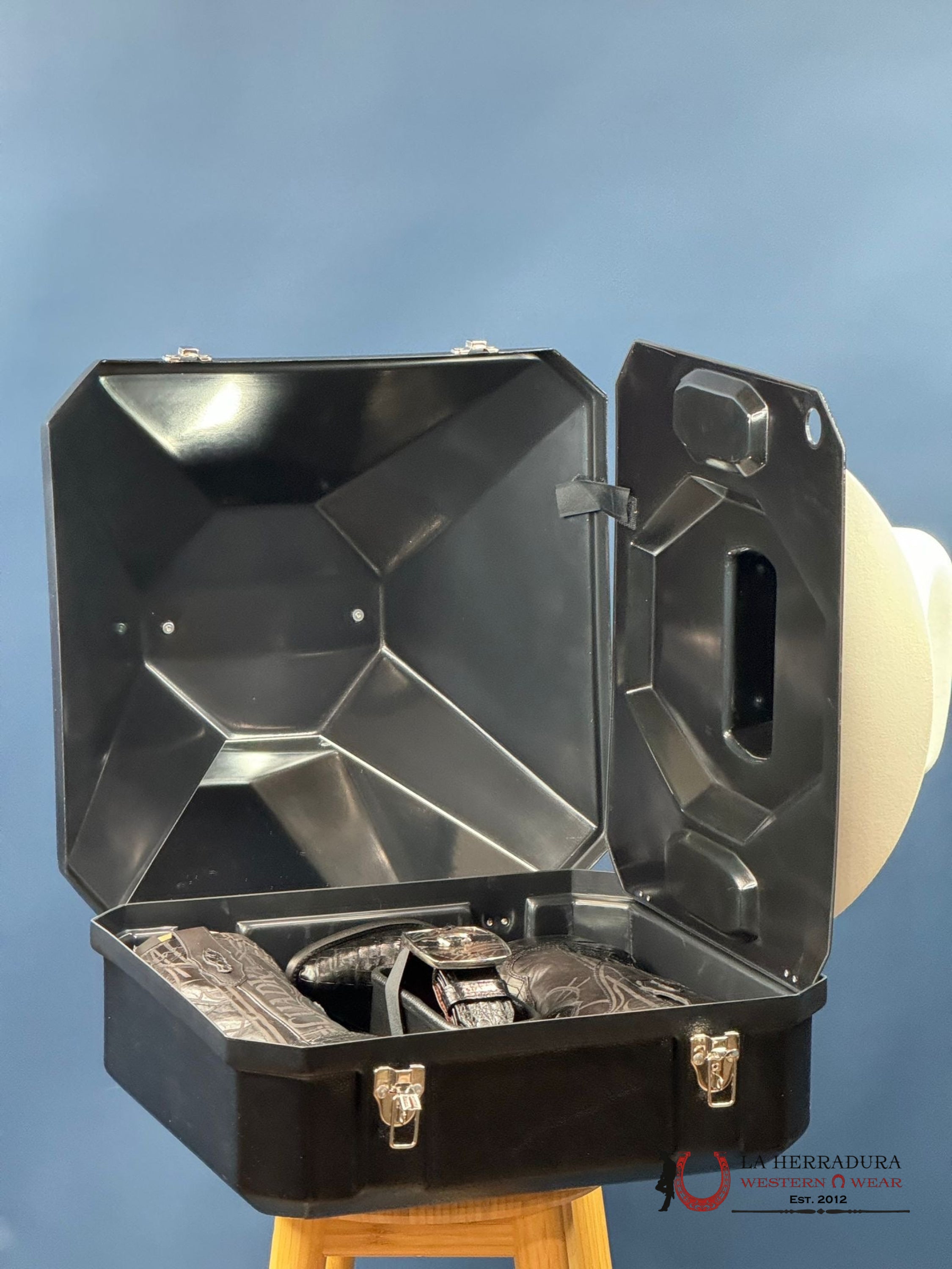 Estuche Presidencial Texana Bota Y Cinto 3En1 Tejana