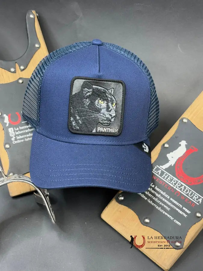 Exotic Animal Panther Navy Caps Mens Gorras Hombres