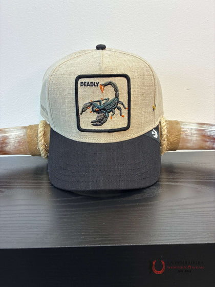 Gorra de lino LETHAL estilo ANIMAL EXÓTICO