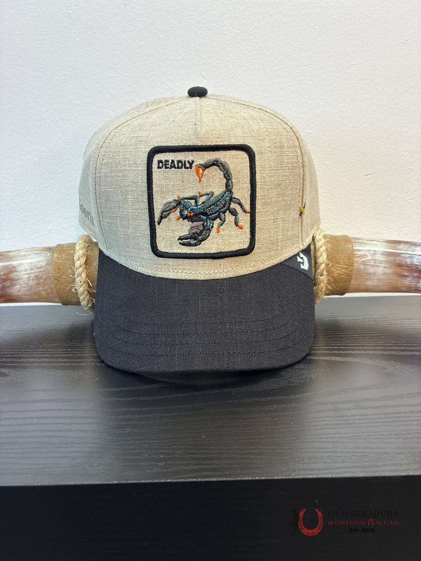 Gorra de lino LETHAL estilo ANIMAL EXÓTICO