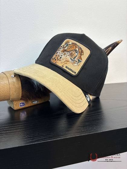 Sombrero de ante con diseño de ANIMAL EXÓTICO