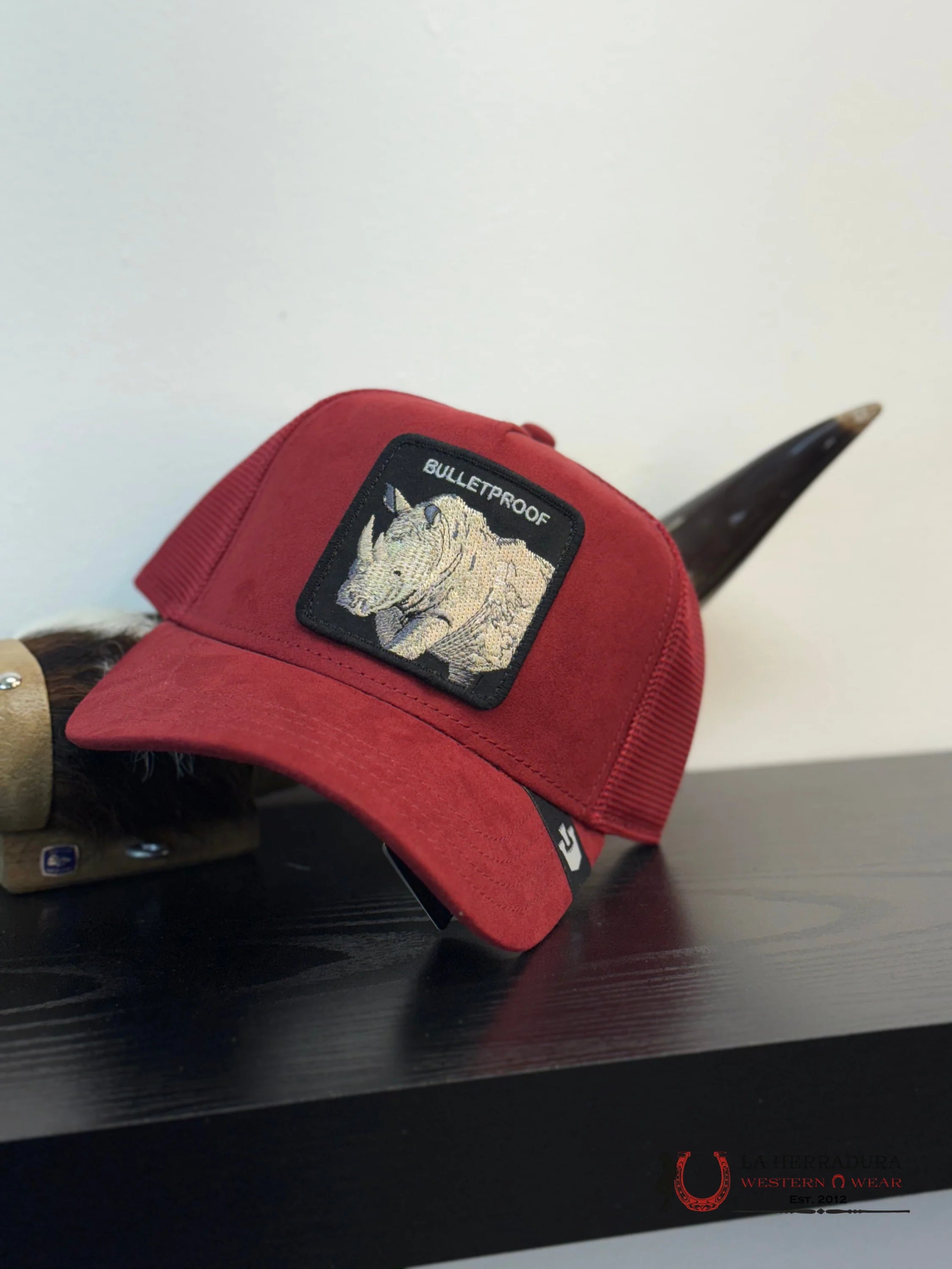 EXOTIC ANIMAL Style THE SUEDE RHINO CAP