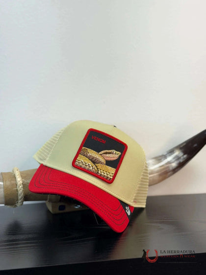 EXOTIC ANIMAL Estilo LA GORRA DE VACA SERPIENTE VENENOSA