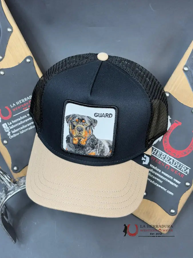 Exotic Animal The Guard Dog Black Caps Mens Gorras Hombres