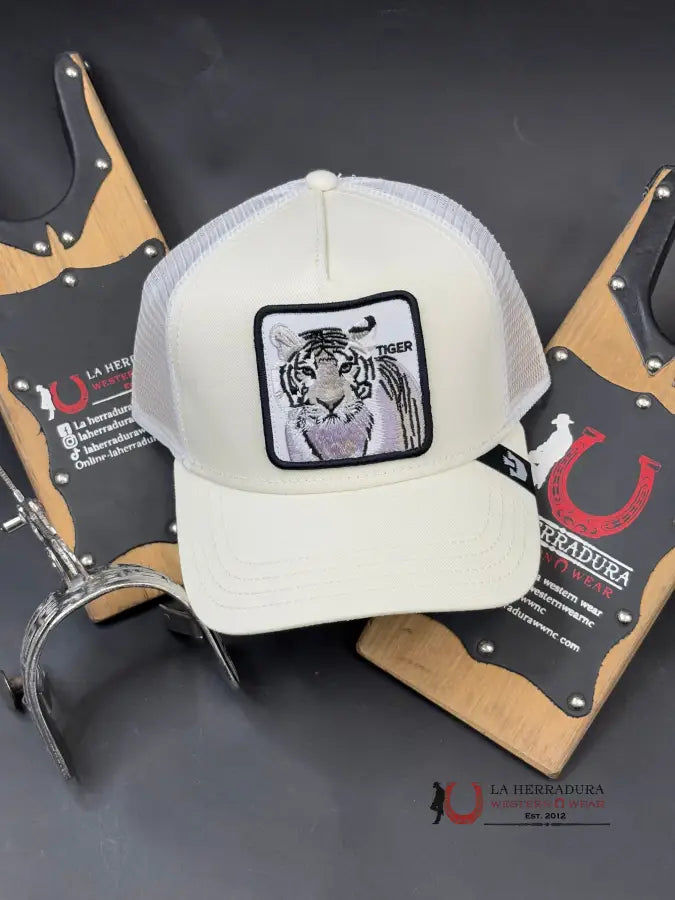 Exotic Animal The White Tiger Caps Mens Gorras Hombres