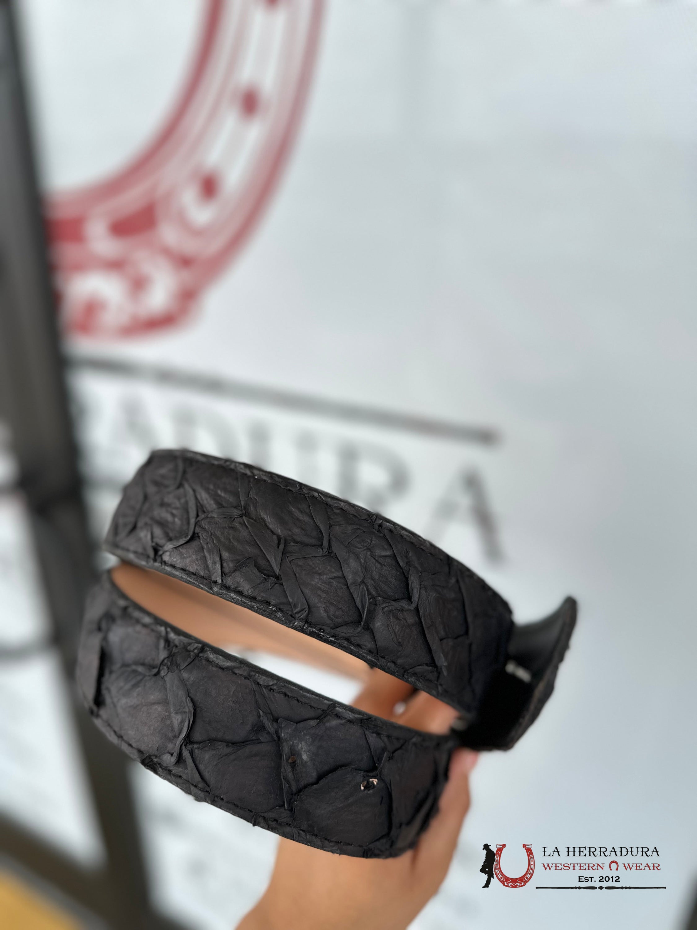 Exotic Fish Black Belt Cinturones Hombres