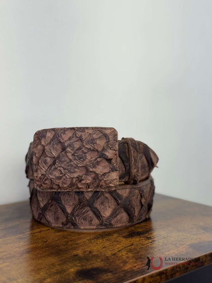 EXOTIC FISH BROWN BELT