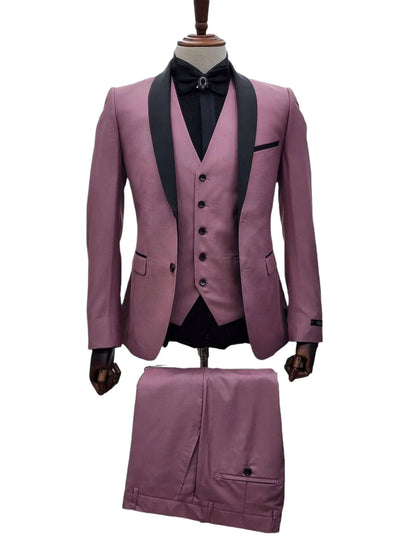 FABIO FABRINI MENS BLAZER COMBO BLUSH/BLACK - FF2SSX+V-1230