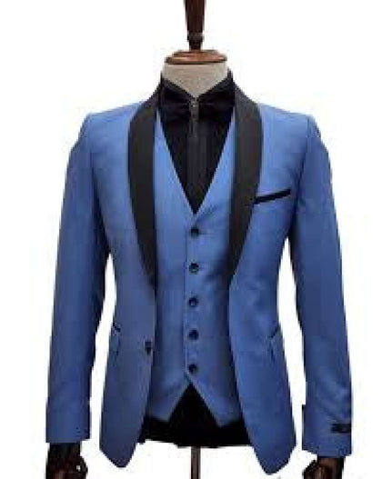 FABIO FABRINI MENS BLAZER COMBO R.BLUE/BLACK