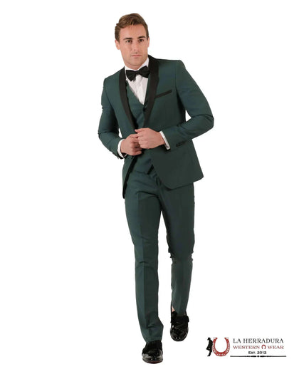 FABIO FABRINNI BLAZER GREEN THREE PIECES SUIT - FF2SSX+V-1230