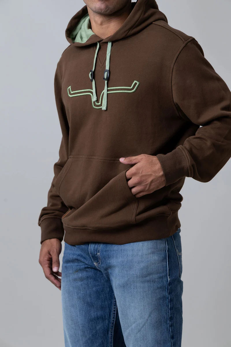 KIMES RANCH TWO SCOOPS BROWN HOODIE MEN