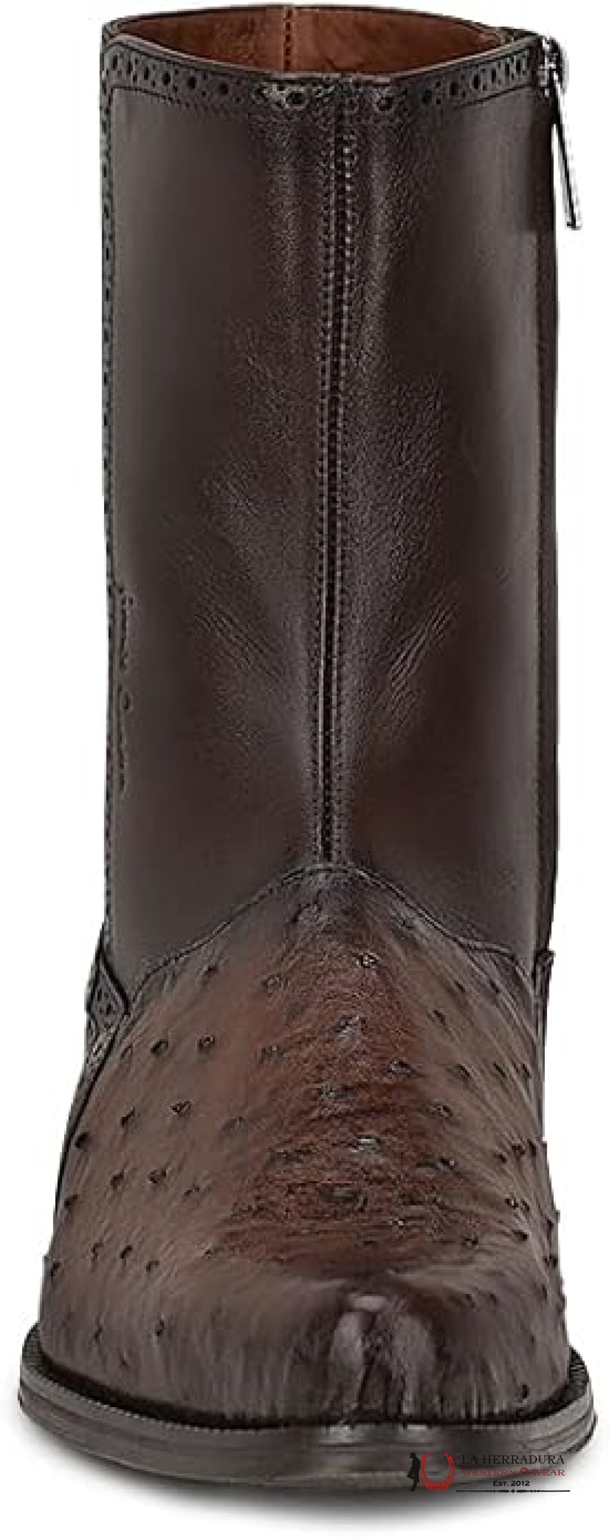FRANCO CUADRA BOTA AVESTRUZ CMP TABACO TERNERA INCA DARK BROWN FC654 BOTAS HOMBRES