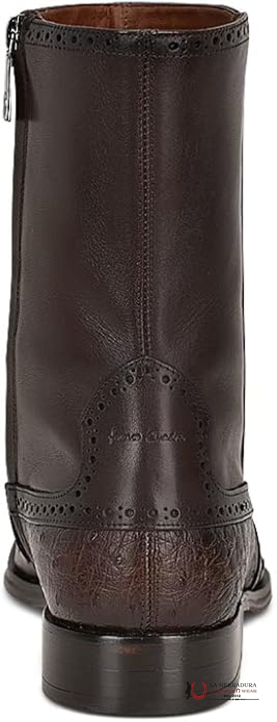 FRANCO CUADRA BOTA AVESTRUZ CMP TABACO TERNERA INCA DARK BROWN FC654 BOTAS HOMBRES