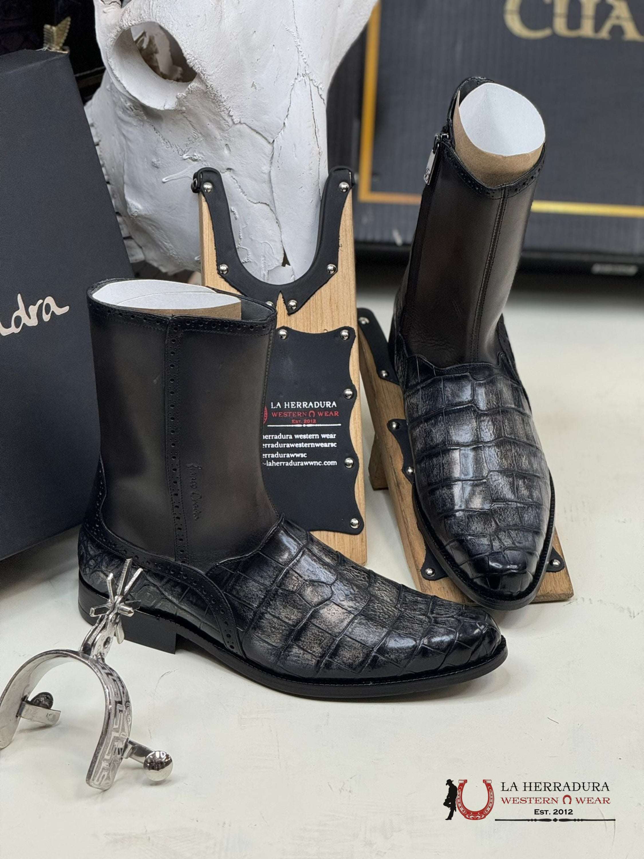 FRANCO CUADRA BOTA NILOTICUS BLY TERNERA VARY GRIS FC820