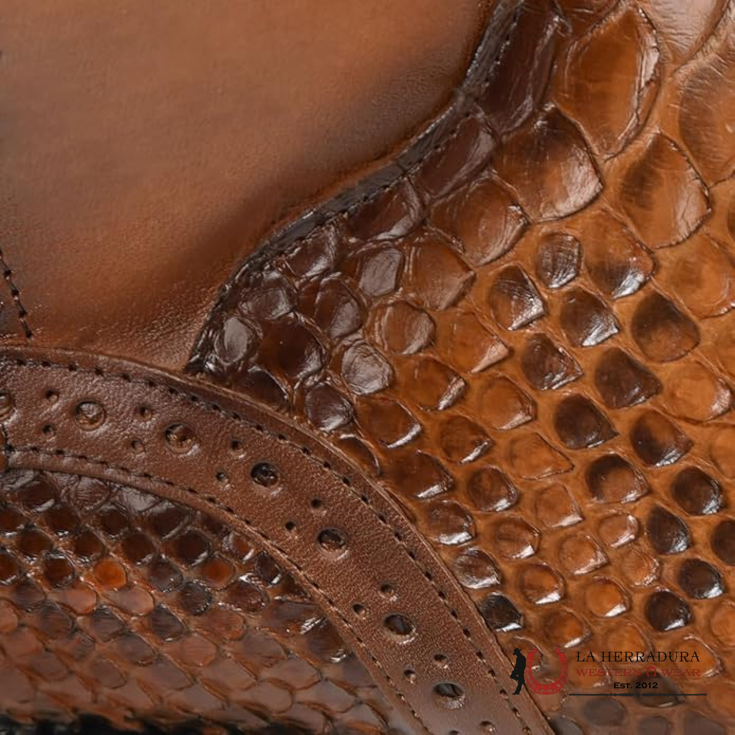 FRANCO CUADRA PYTHON MIEL ALMOND SHORT BOOT FC819 BOTAS HOMBRES