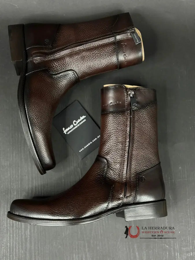 Franco Cuadra Short Boot Venado Diego Café Calf Botas Hombres