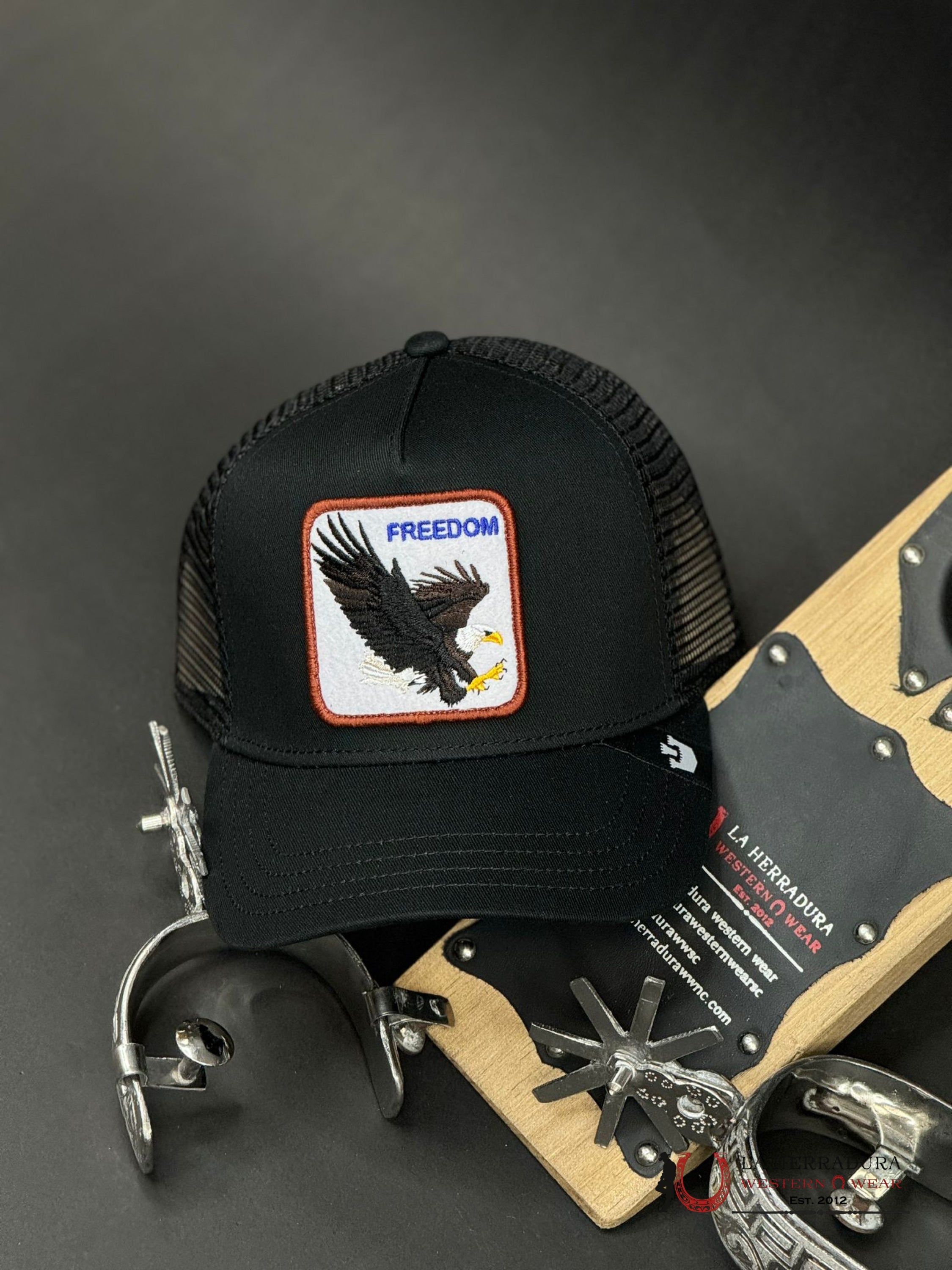 Freedom Flying Eagle Black Cap Caps Mens Gorras Hombres