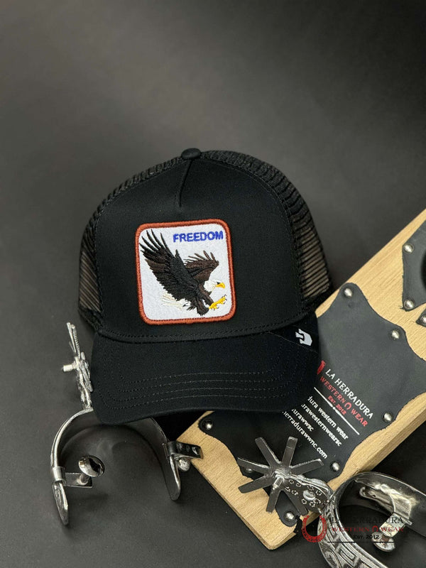FREEDOM FLYING EAGLE BLACK CAP