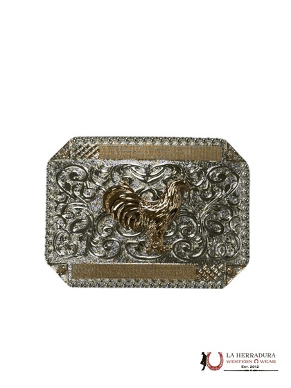 GALLO ROSE GOLD AND SILVER SQUARE BUCKLE