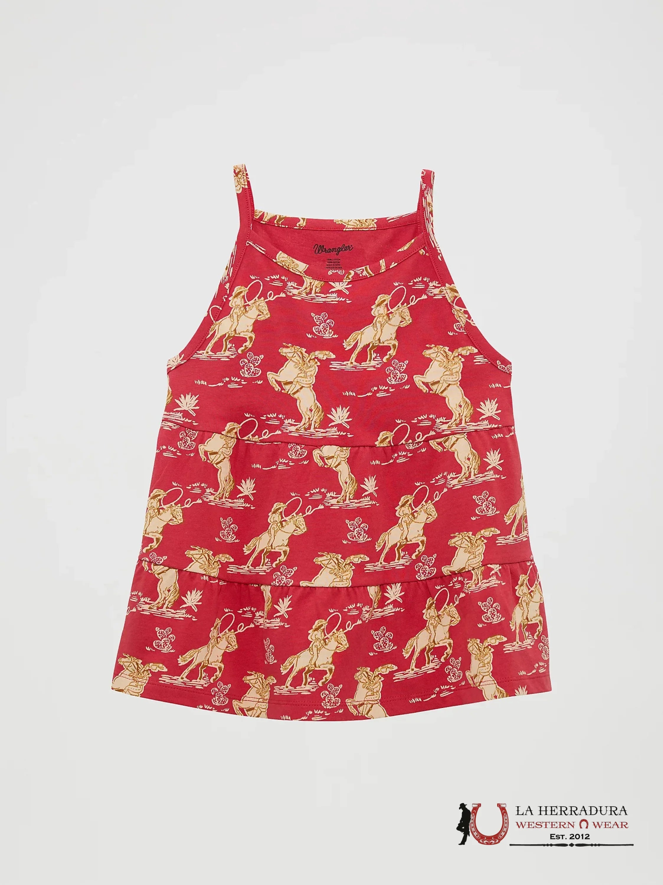 GIRL’S COWGIRL TIERED KNIT TANK - 112364335 NIÑAS