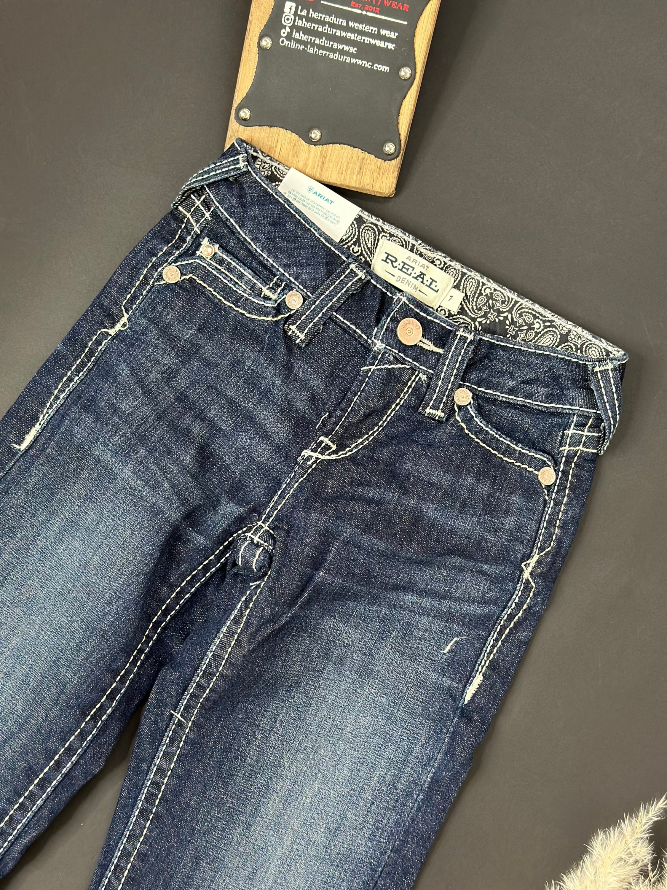 Girls Real Ariat Naomi Trouser Jean Niños