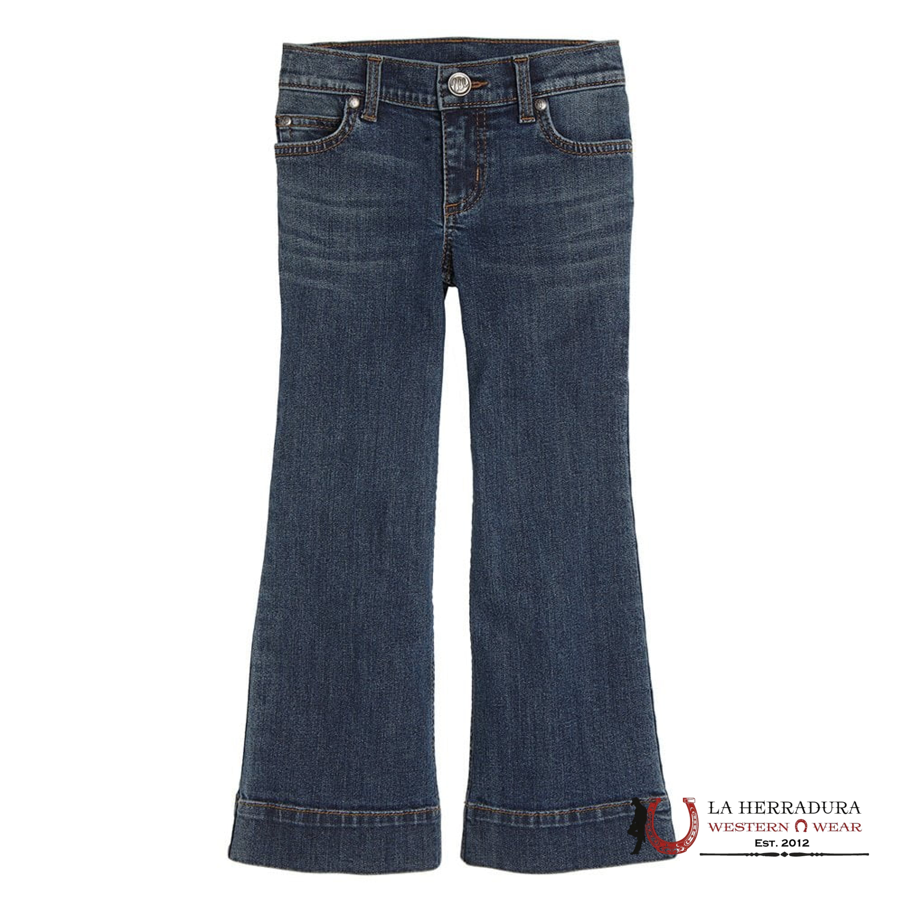 GIRLS WRANGLER JEANS REG TROUSER Washed Denim Slim 1009GWWDI NIÑOS