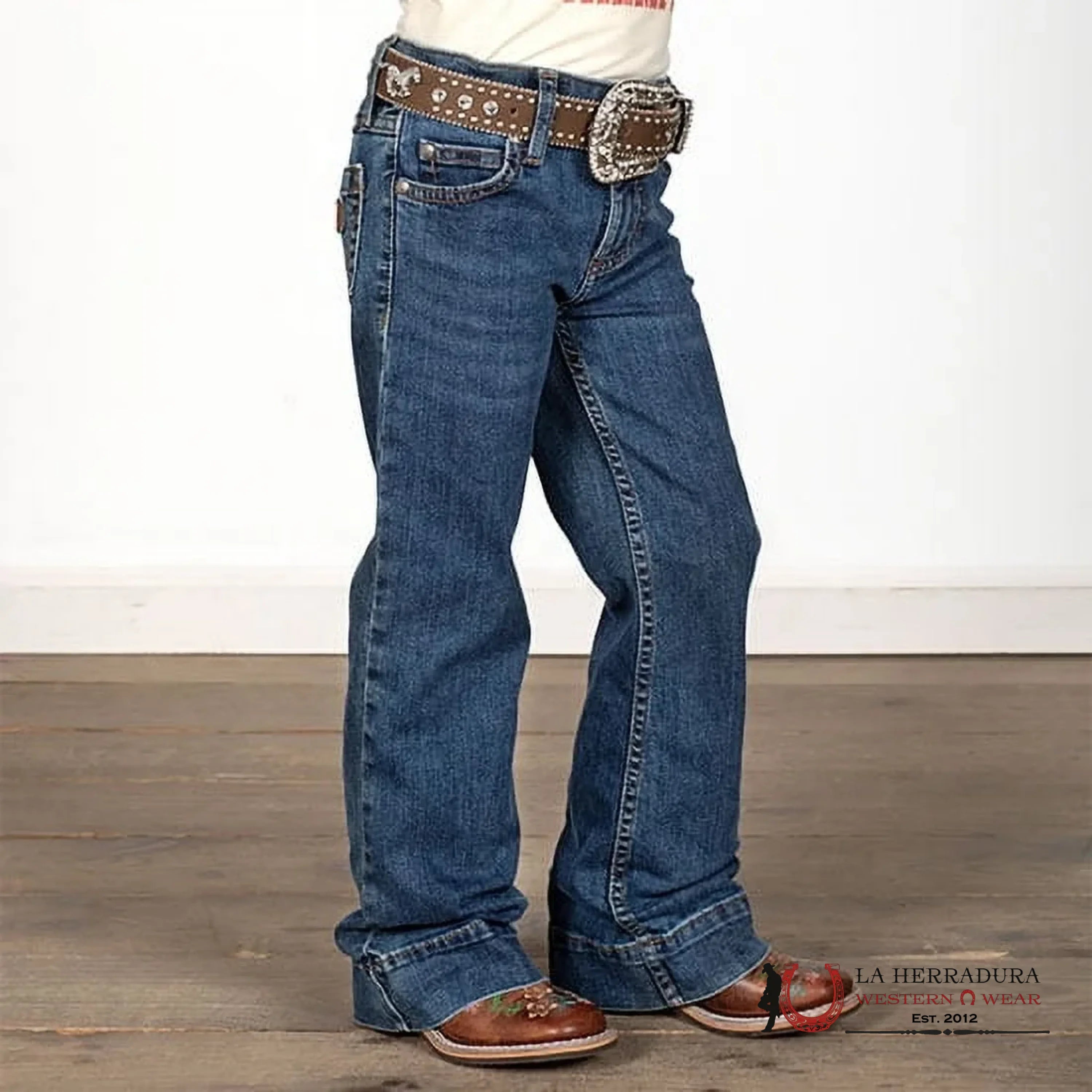 GIRLS WRANGLER JEANS REG TROUSER Washed Denim Slim 1009GWWDI NIÑOS