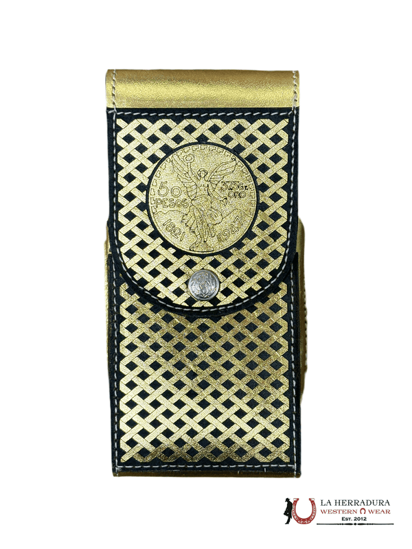 FUNDA PARA TELÉFONO DE ORO DE 50 PESOS