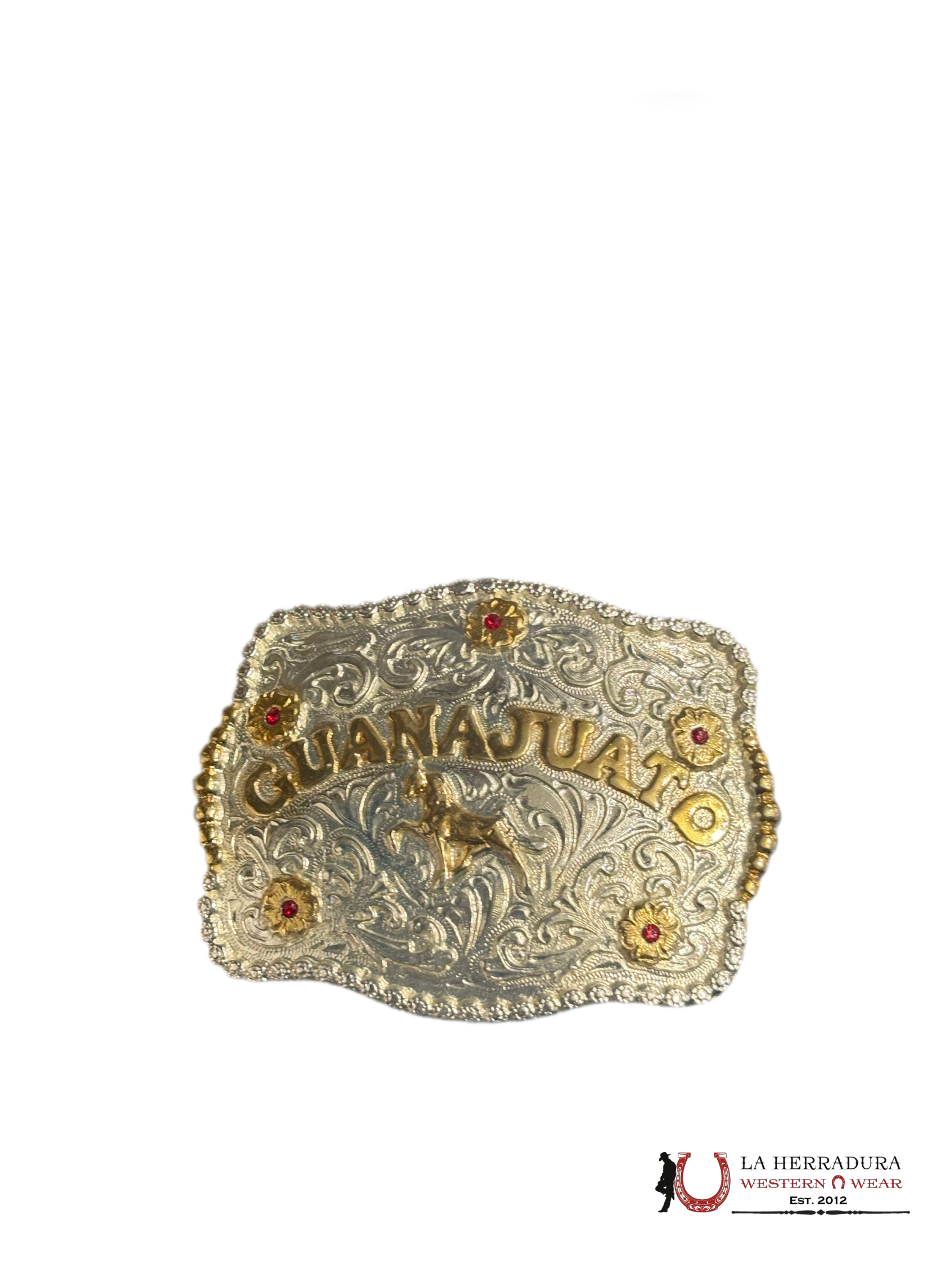 GOLD AND SILVER GUANAJUATO SQUARE BUCKLE ACCESORIOS