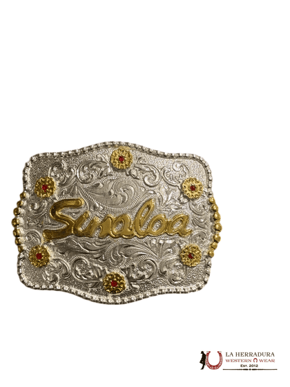 HEBILLA CUADRADA SINALOA ORO Y PLATA