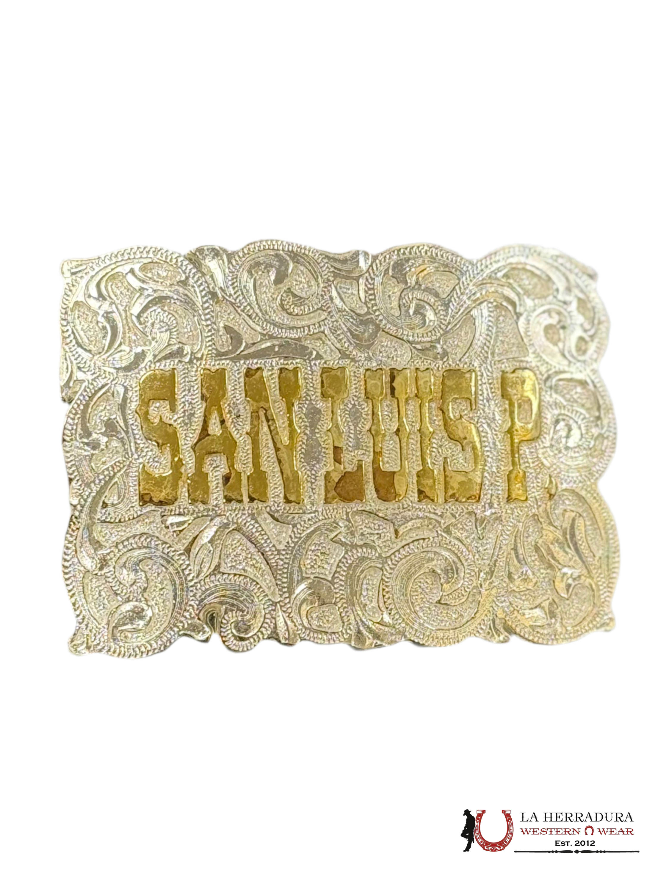 GOLD SAN LUIS POTOSI SILVER SQUARE BUCKLE ACCESORIOS