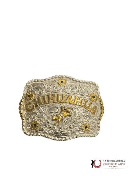 HEBILLA DE ORO PLATA CHIHUAHUA