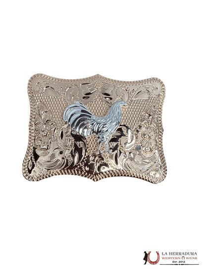 GOLD & SILVER ROSTER SQUARE BUCKLE 20