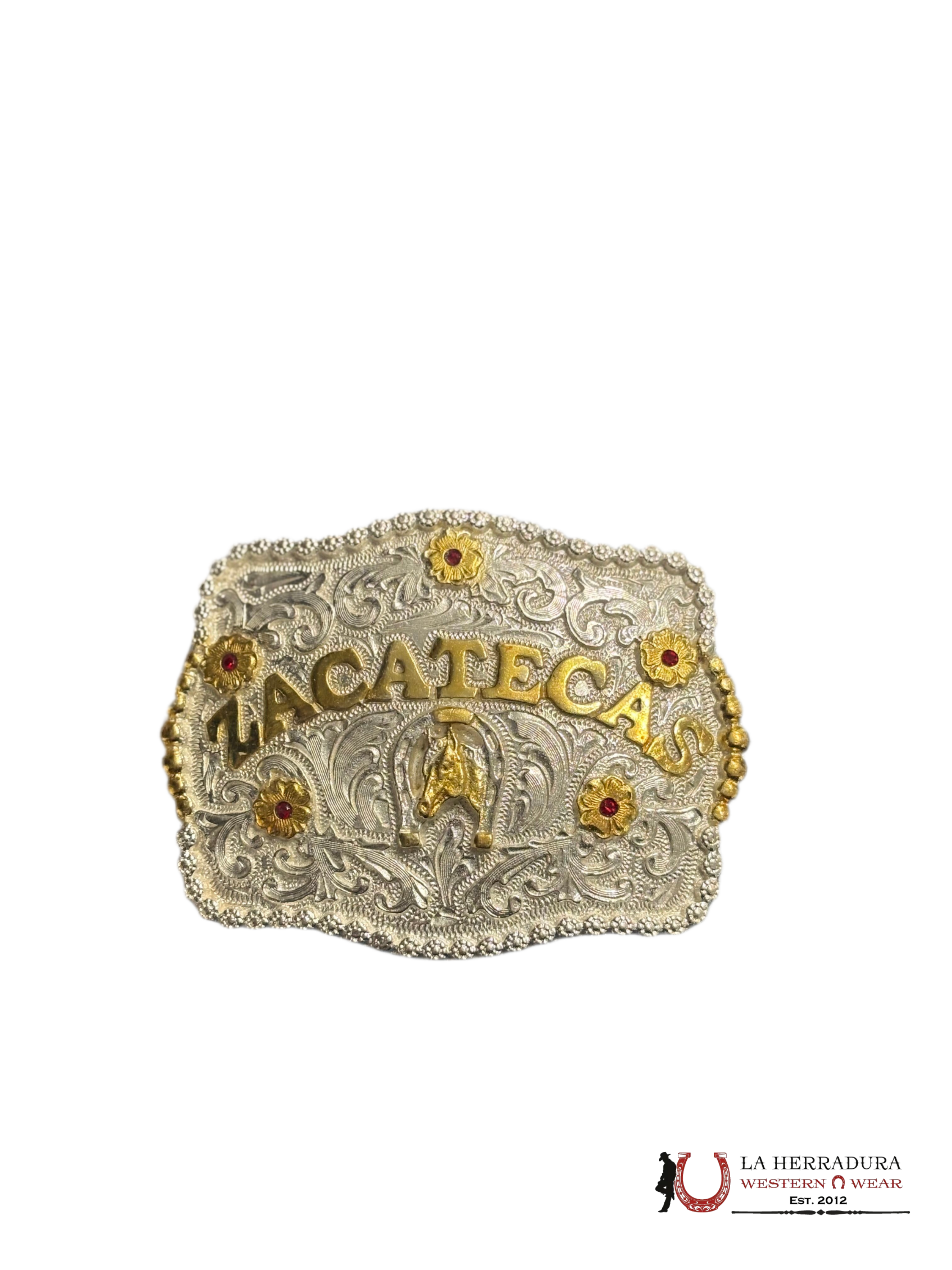 GOLD SILVER ZACATECAS HEBILLA ACCESORIOS