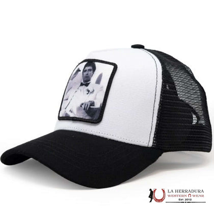 GOLD STAR TRUCKER HAT BLACK /WHITE